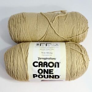 Caron One Pound Yarn Color Lace | Lot of 2 Skeins 100% Acrylic | 1 New 1 Partial
